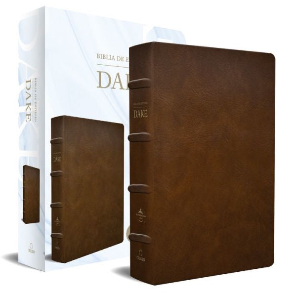 Biblia RVR 1960 de Estudio Dake Marrón Piel